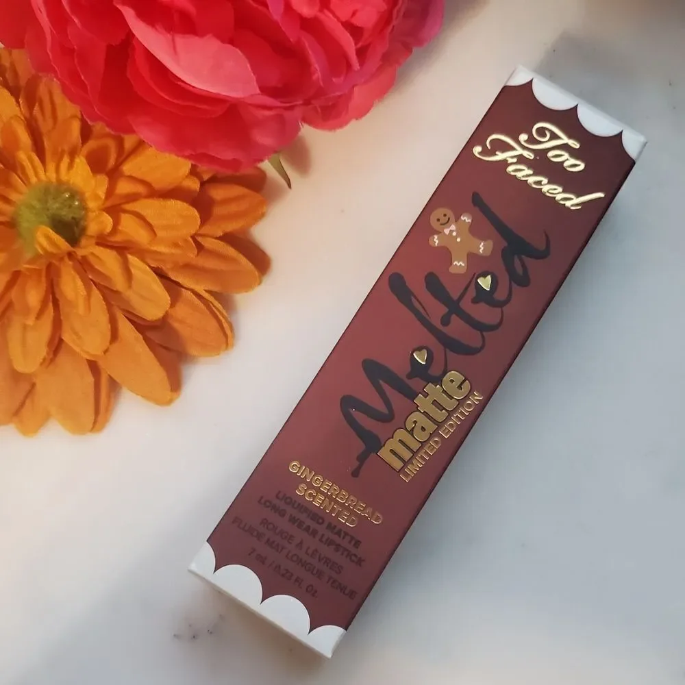 Too Faced Gingerbread Man Melted Matte Liquid Lipstick - No Sting Lip Plumping